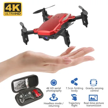 Oro Vaizdo Mini Drone K1 WiFi FPV HD Kamera 0.3 MP 2.0 MP 5.0 MP 4K Aukščio Laikyti 3D Salto RC Quadcopter Sulankstomas Vaikų Žaislas