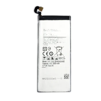 EB-BG920ABE Baterijos Samsung GALAXY S6 SM-G920 G920F G920i G920A G920V G9200 G9208 G9209 Baterija 2550mAh +Sekimo Numerį