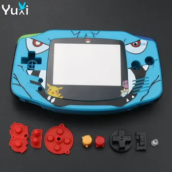 YuXi Aukštos Kokybės Nauji Plastikiniai Shell Atveju Padengti Mėlyna Būsto Nintendo GameBoy Advance GBA atsarginės Dalys