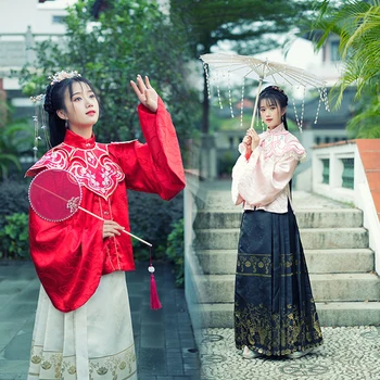 Hanfu Suknelė Moterims Kinų Tradicinės Liaudies Kostiumas Ming Dinastija Senovės Elegantiškas Pasakų Drabužiai Princesė Hanfu VO399