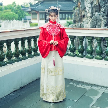 Hanfu Suknelė Moterims Kinų Tradicinės Liaudies Kostiumas Ming Dinastija Senovės Elegantiškas Pasakų Drabužiai Princesė Hanfu VO399