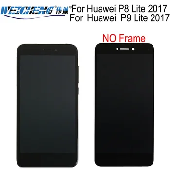 Ekrano ir Huawei P9 Lite 2017 LCD Ekranas Jutiklinis Ekranas skaitmeninis keitiklis su Rėmu 