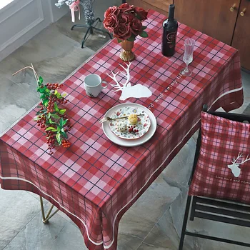 Kalėdinė Staltiesė Stačiakampio Formos Virtuvė, Valgomojo Stalas, Apdailos Super Minkštas Pliušinis Staltiesė Namų Vestuves Stalo Dangtis