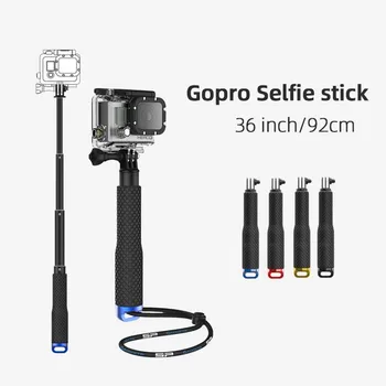 Nešiojamų Selfie Stick GoPro Hero 7 6 5 4 Veiksmų Fotoaparato Pratęsti Monopodzie už Xiaomi Yi 4K Sjcam Sj4000 Eken H9 Fotoaparato Priedų