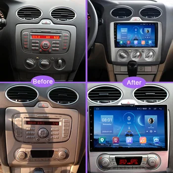 Automobilio Radijo Ford-Focus 2 Mk2 Mk3 2004-2011 Su Carplay DSP HD 360 Sony Kamera, Multimedijos Grotuvas GPS Navigacija, 2 Din