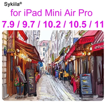Case for iPad 10.2 Oro 10.5 1 2 3 4 Mini 9.7 7.9 Pro 11 5-oji 6-oji 7-oji Spausdinti Apvalkalas Apsauginis Smart Cover Odinis Mielas Van dažai