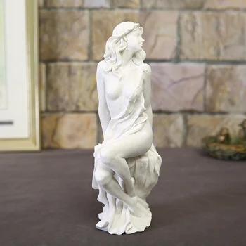 1 vnt Vakarai karšto Pardavimo Balto Smėlio Moterų Statula Kūrybinės Europos Namų Dekoravimo Reikmenys, Meno, Amatų Skulptūra Dovanos