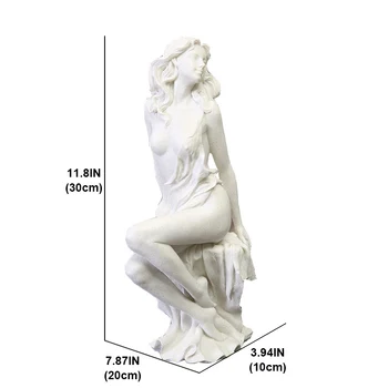 1 vnt Vakarai karšto Pardavimo Balto Smėlio Moterų Statula Kūrybinės Europos Namų Dekoravimo Reikmenys, Meno, Amatų Skulptūra Dovanos