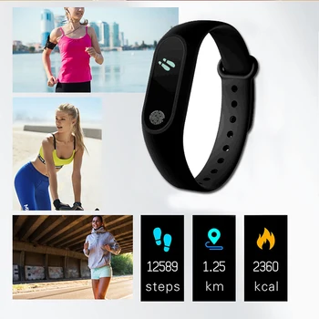 Sporto smartwatch moterų Pedometer Fitness Tracker Vyrų smart žiūrėti Naujas laikrodis Veikia 