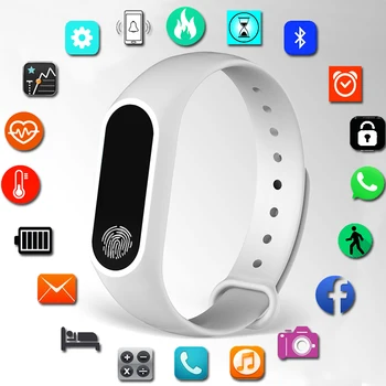 Sporto smartwatch moterų Pedometer Fitness Tracker Vyrų smart žiūrėti Naujas laikrodis Veikia 