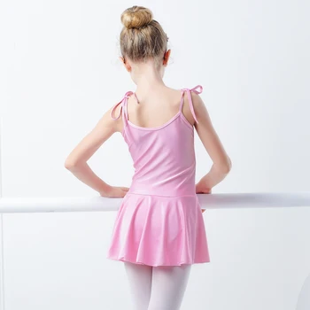 Blizga Spandex Baleto Suknelė Camisole Gimnastika Suknelė Mergaitėms, Vaikams, Baleto Šokių Triko Su Sijonu