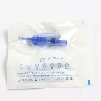 Aukštos kokybės 50pcs 36pin derma pen mėlyna permanentinis makiažas tatuiruotė adata kasetės microneedling adatų terapija, skirtas grožio makiažas