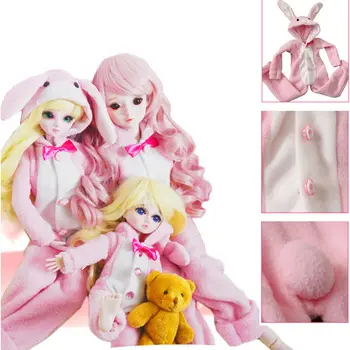 [wamami] Pink Rabbit Jumpsuit Kostiumas 1/3 1/6 SD DZ 1/4 MSD BJD Dollfie