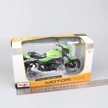 Klasikinis 1:12 masto maisto Kawasaki Z900 RS Cafe racer transporto priemonės Diecast kelių lenktynių motociklo žaislas miniatiūros surinkimo 2017