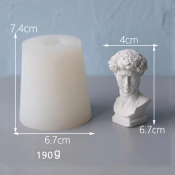 David Veneros Skulptūra Portretas, Žvakės Pelėsių Aromaterapija Aromatizuoti Žvakės Padaryti 
