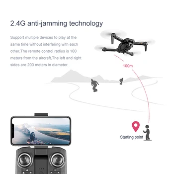 FEMA Naujo XT6 Mini 4K Drone HD Dviguba Kamera, WiFi Fpv Oro Slėgio Aukščio Laikyti Sulankstomas Quadcopter rc sraigtasparnis vaiko Žaislas Dovana
