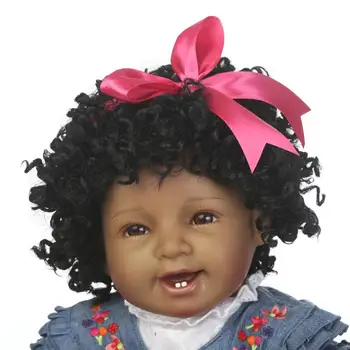 NPK boneca reborn baby doll, juoda modeliavimas kūdikių vinilo silikono touch geriausia dovana vaikams ir draugams Gimtadienio proga