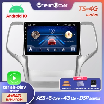 Prelingcar Android 10.0 2Din Automobilio Radijo Multimedia Vaizdo Grotuvas, Navigacija, GPS Jeep Grand Cherokee srt8 WK2 2008 09 10 12