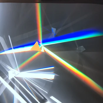 30mm*30mm*100mm Lygiakraščio Trikampio Prism Nuotrauka Vaivorykštė Prizmės Optinis Eksperimento Nuotrauka