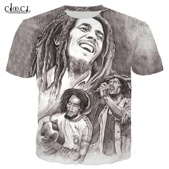 Reggae Kūrėjas Bob Marley Cool T-shirt Vyrų Hip-Hop 3D Spausdinimo Harajuku Moterų Vintage Marškinėliai Streetwear Vasaros Marškinėlius Megztinis