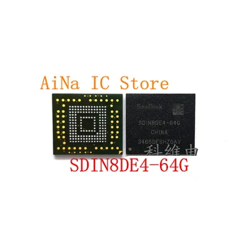 1pcs~10vnt/daug SDIN8DE4-64G SDIN8DE4-64 8DE4-64G BGA153 EMMSP 64GB flash chip Neworiginal