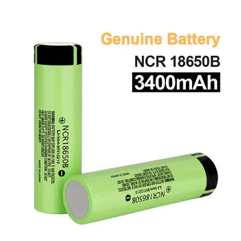 Naujas NCR18650B 3400mah 3.7 V 18650 Ličio Įkraunama Baterija, Žibintuvėlis baterijos (NR. PCB)
