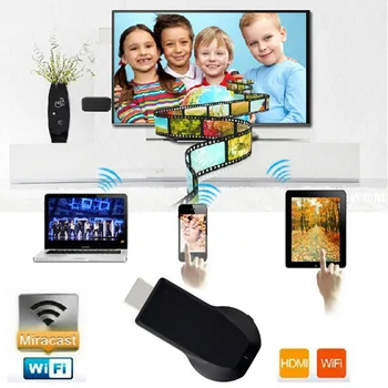 HD 1080P AnyCast TV Stick Dongle Smart Wifi Ekranas Geriau, Nei mesti Chromecast, skirtų 