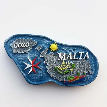 BABELEMI Viduržemio jūros Maltos Žemėlapį, Šaldytuvas Magnetai, Kelionių Suvenyrai, Šaldytuvas Magnetiniai Lipdukai Namų Puošybai
