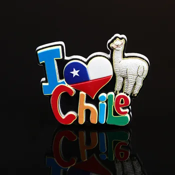 Pietų Amerikoje, Čilės Turizmo Dekoratyviniai Magnetai Suvenyrų Kūrybos Dervos Animacinių Filmų Šaldytuvas Magnetas Virtuvės Reikmenys Apdaila Namo