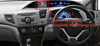 Honda Pilietinio (FB) EXI 2011~2016 Galinio vaizdo atsarginę Kamerą / Adapteris Jungtis Vielos Kabelis Originalus Video Įėjimas RCA Jungiklis