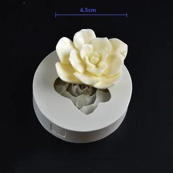 2VNT/KOMPLEKTAS 3D gėlės sultingi augalų lapai silikono formos minkštas pelėsių Žiedlapis augalai tortas Dekoravimo įrankis Molio Dervos kepimo skardas