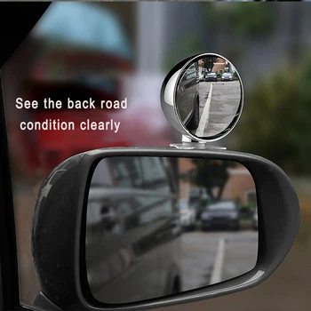 YASOKRO Daugiafunkcį Automobilių aklojoje Veidrodžių Plataus Kampo Veidrodis, Reguliuojamas Išgaubti išoriniai Veidrodėliai Automobilio galinės Sėdynės Baby veidrodis