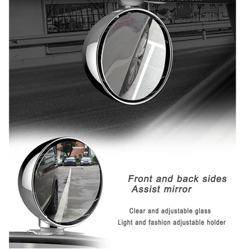YASOKRO Daugiafunkcį Automobilių aklojoje Veidrodžių Plataus Kampo Veidrodis, Reguliuojamas Išgaubti išoriniai Veidrodėliai Automobilio galinės Sėdynės Baby veidrodis