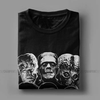 Vyriški Universalus Monstras Gauja T Shirts Mumija Frankenšteinas Siaubo Filmas Drabužius Naujovė Trumpas Rankovės Marškinėliai, Dovana, T-Shirt