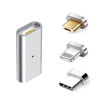 Magnetinio Adapteris Micro USB Magnetinis Įkroviklis Konverteris, Magnetinio Apmokėjimo Data Cable for Iphone