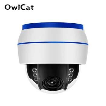 OwlCat Sony335 5MP HD Dome IP Kamera, WiFi PTZ 5x Optinis VAIZDO Priartinimas Vaizdo Stebėjimo Kamera 128G SD Kortelė Mikrofonas Garso įrašymas Onvif