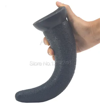 26.5 cm lenktas didelis ilgio dildo jautis ragų dizaino minkštas silikoninis varpos nelygaus paviršiaus analinis kaištis siurbimo g spot skatinti pūlingas sekso žaislai