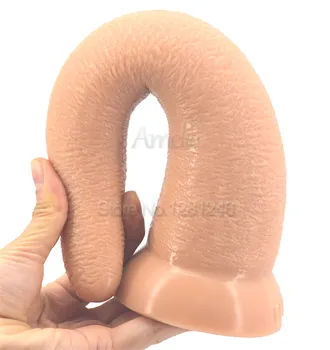 26.5 cm lenktas didelis ilgio dildo jautis ragų dizaino minkštas silikoninis varpos nelygaus paviršiaus analinis kaištis siurbimo g spot skatinti pūlingas sekso žaislai