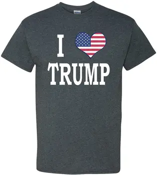 Aš Myliu Donald Trump Pirmininkas Tėvynės vyriški T-Shirt naujokų Vasaros Mens Tee Kietas 