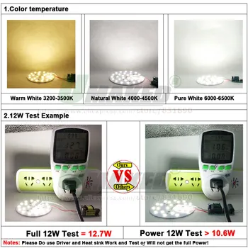 UMAKED 7W 65mm LED PCB Šviesos Įdiegta SMD 5730 Led Aliuminio Lempos plokštė Šiltas/Gamtos/Baltos Spalvos Lemputė Ceilig žibintai 