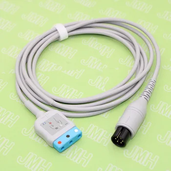 Suderinama su 6PIN Din 3-EKG derivacijų adapterio kabelį.