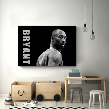Kobe Bryant Plakatai Lebronas Jamesas Drobės Tapybos Namų Puošybai Gyventi Dekoratyvinis Berniukai Kambario Sienos Meno Skristi Krepšinio Žvaigždės