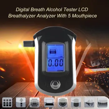 AT-6000 Didelis Tikslumas Nešiojamų Alkoholio Testeris, Skaitmeninis Displėjus, Breathalyzer Alcometer Mini Alkoholio Testas Kortelės Diagnostikos Įrankis