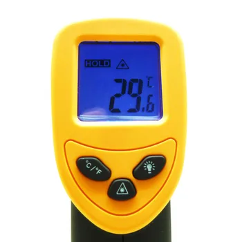 DT8380 Nešiojamą LCD Ekranas Infraraudonųjų spindulių Termometras Ne-kreipkitės Temperatūra Mete 0.95 Minučių Anksto Automobilių Reikmenys Greitai reaguoti