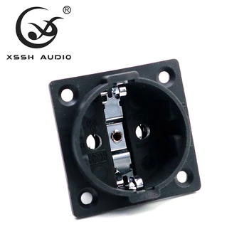 XSSH garso Variu dengto Rodis Neutralus AC 250V 16A ES Euro 2 pin IEC įsiurbimo Galia Uitimate H Schuko Važiuoklės lizdas