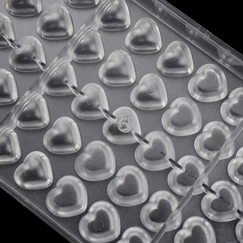 2 Stilių Širdies Šokolado Forma 3D Kepimo Konditerijos Kepėjas Tray Tools Polikarbonato Bakeware Formų Valentino Diena Šalis Pelėsių