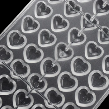 2 Stilių Širdies Šokolado Forma 3D Kepimo Konditerijos Kepėjas Tray Tools Polikarbonato Bakeware Formų Valentino Diena Šalis Pelėsių