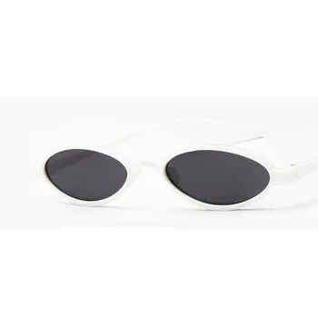 Punk ovalo formos akiniai nuo saulės vyrams ir moterims prabangos prekės ženklo dizaineris mažas apvalus rėmo akiniai nuo saulės moterims ir vyrams retro UV400 akiniai nuo saulės