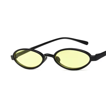 Punk ovalo formos akiniai nuo saulės vyrams ir moterims prabangos prekės ženklo dizaineris mažas apvalus rėmo akiniai nuo saulės moterims ir vyrams retro UV400 akiniai nuo saulės