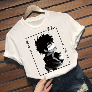 Anime Mano Herojus akademinės bendruomenės Marškinėliai Boku No Herojus akademinės bendruomenės Dabi T-shirt Grafikos Viršūnes Tees Vyrų Unisex